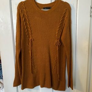 Love tree rust colored sweater size large